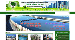 Desktop Screenshot of hoabinhxanh.vn